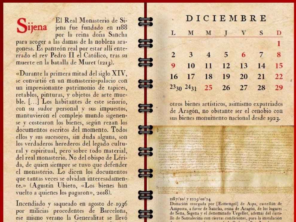 Imagen correspondiente al mes de diciembre del calendario