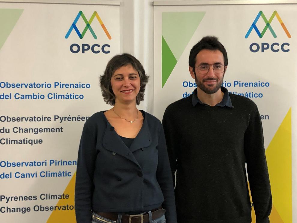 Arauzo, coordinadora del Observatorio y Juan Terrádez, coordinador del proyecto OPCC2.