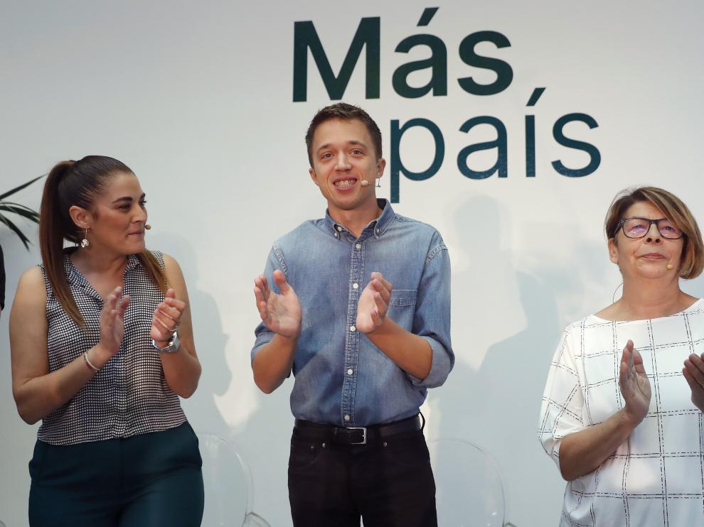 Íñigo Errejón en la presentación de la candidatura de Más País.