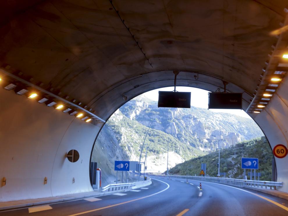 Túnel de Arguis del nuevo tramo de autovía.