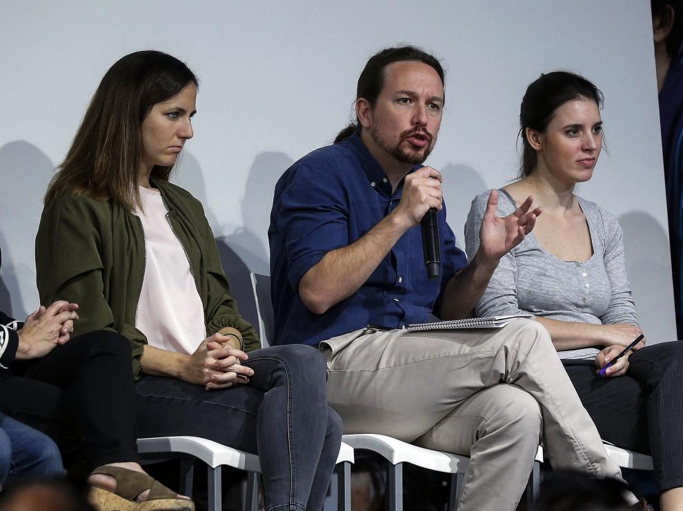 Pablo Iglesias presenta el programa electoral de Unidas Podemos.