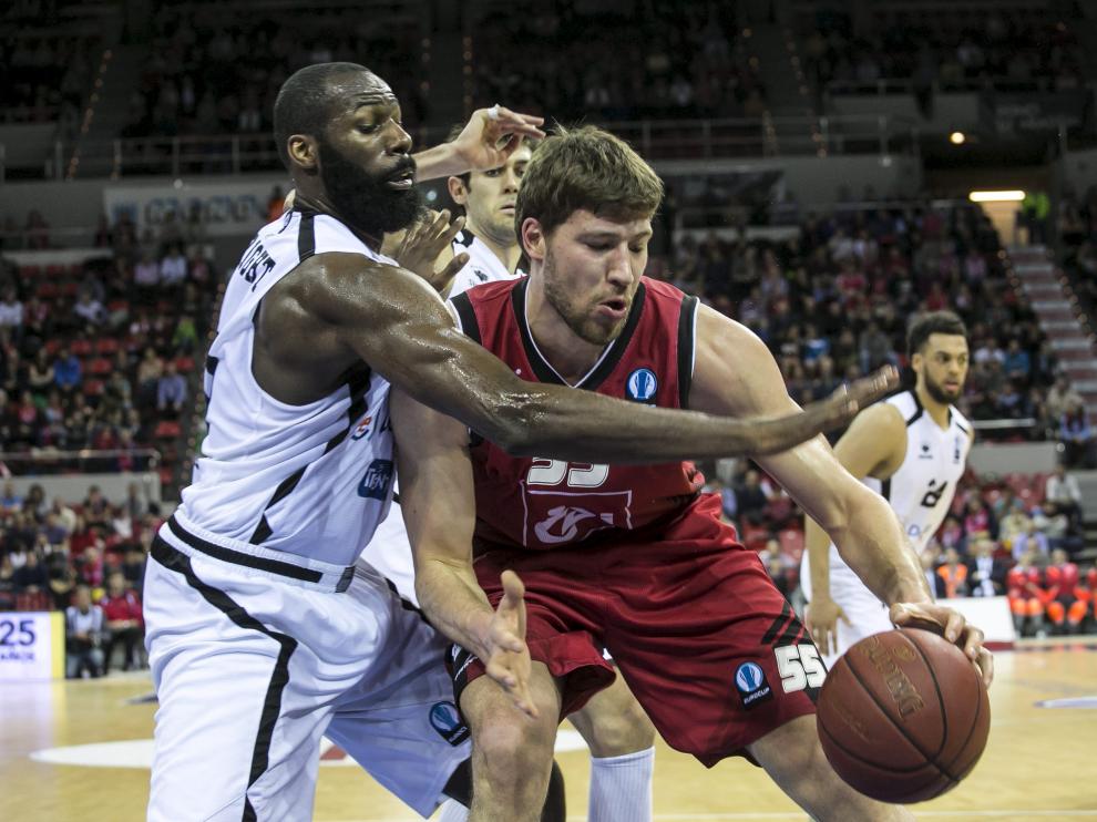 Kravtsov, en el partido de octavos ante el Trento italiano (temporada 2015-16).