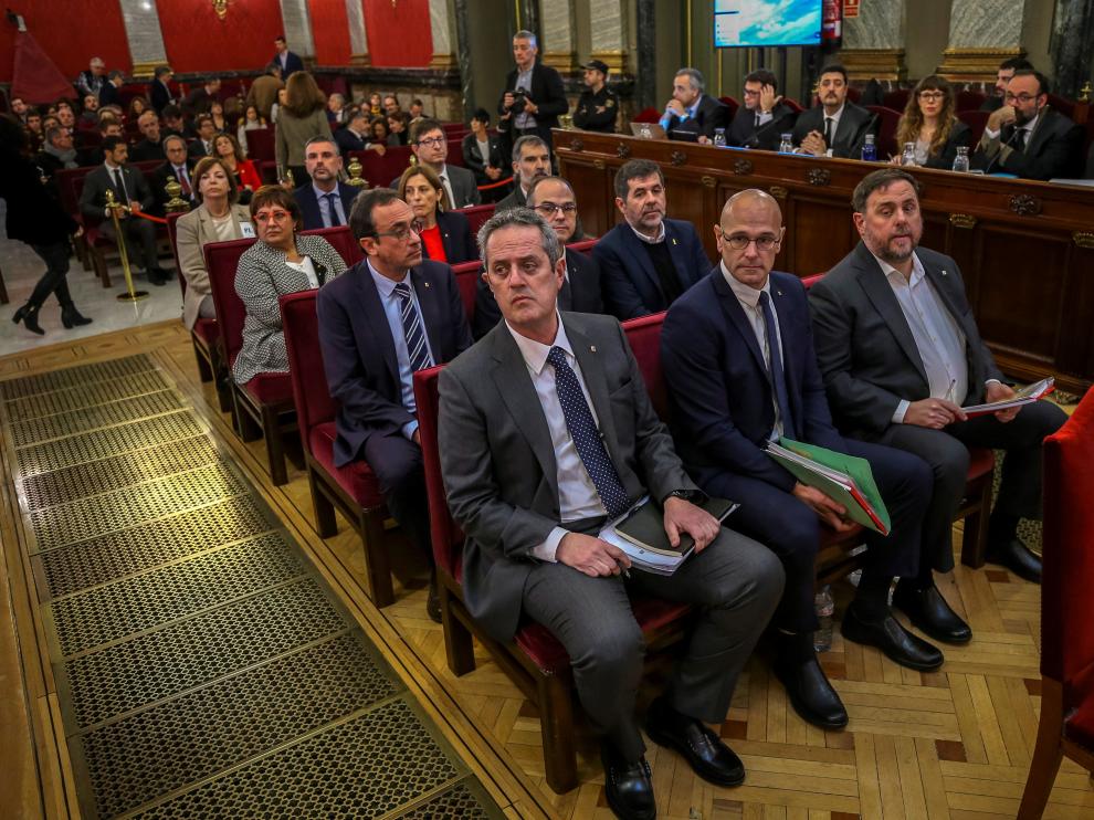 Políticos juzgados por el Supremo en el juicio del 'procés'