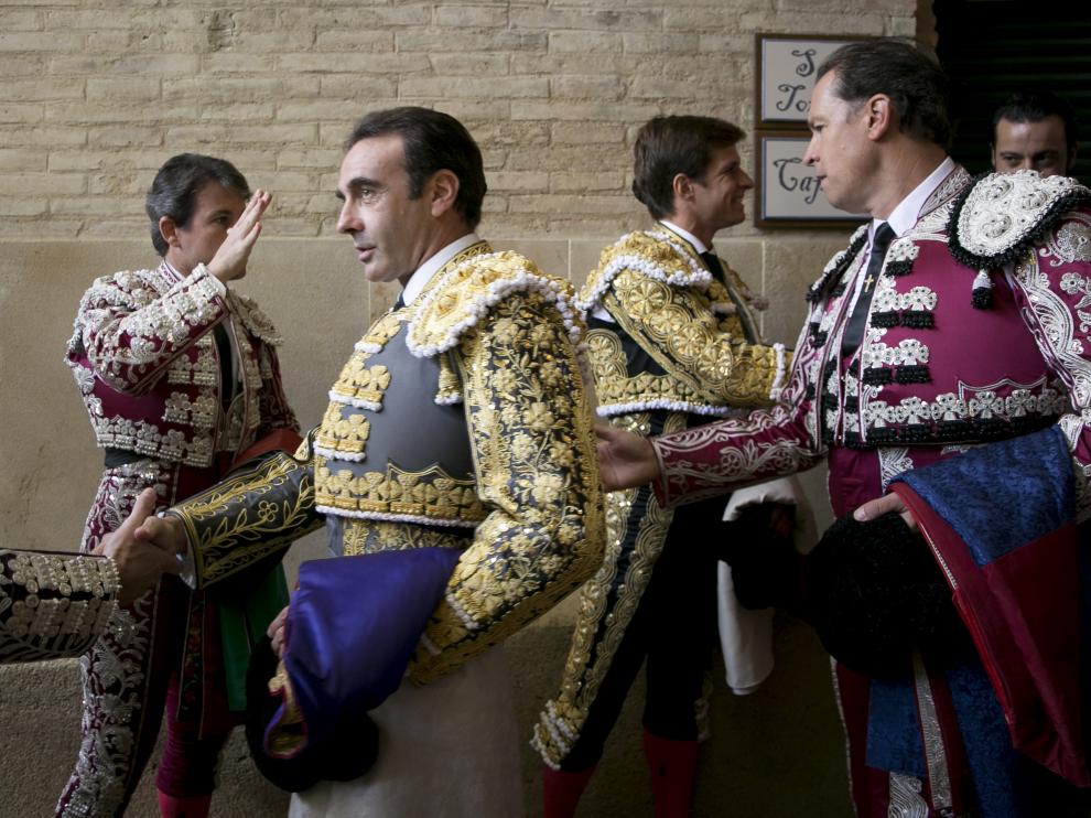 Ponce y De la Viña, antes del paseíllo.