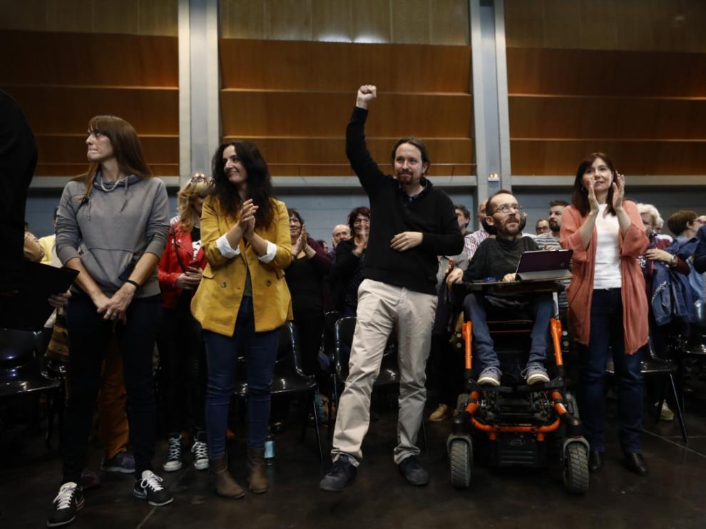 El secretario general de Podemos y candidato a la presidencia del Gobierno, Pablo Iglesias, ha afirmado este martes que el PSOE y el PP trabajan en un acuerdo de gran coalición y que tiene la impresión de que la sentencia del "procés" es "la excusa perfecta" del PSOE para gobernar con el PP.