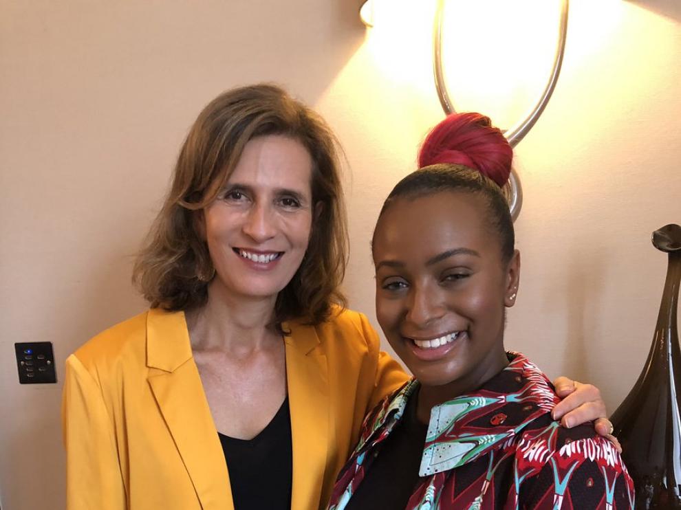 La princesa, con la cantante nigeriana Cuppy Opedola