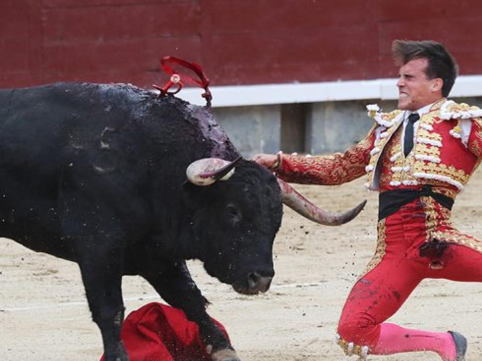 Caballero sufrió una terrible cogida el pasado sábado en Las Ventas.