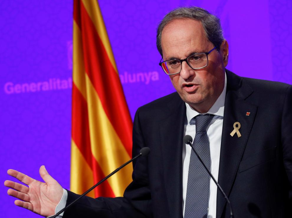 Imagen de archivo del presidente de la Generalitat Quim Torra