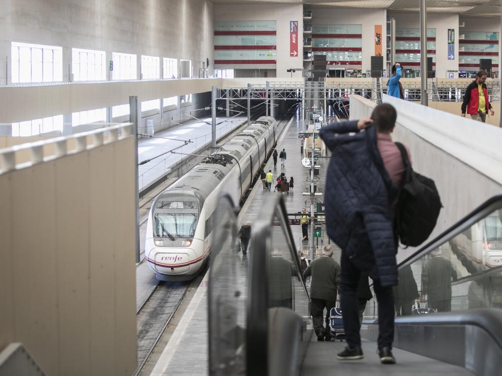La zaragozana estación de Delicias, en una imagen del pasado miércoles
