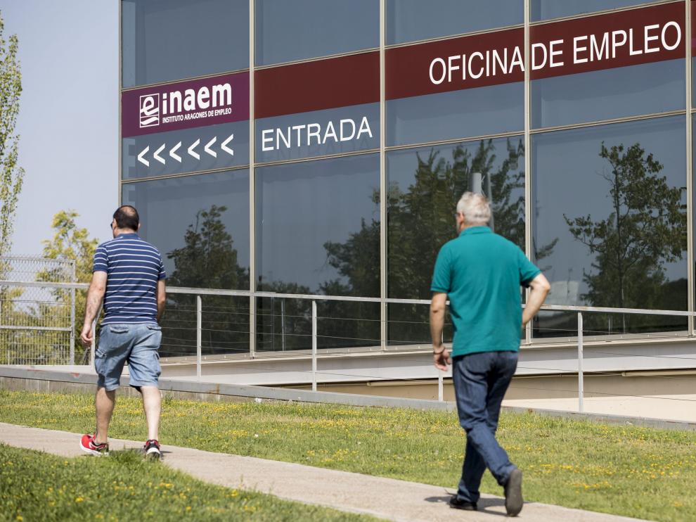Oficina de empleo en Zaragoza.