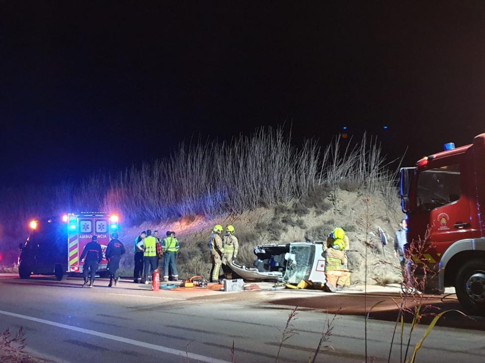 El accidentes se ha producido en la A-123 a la altura de Peñaflor.