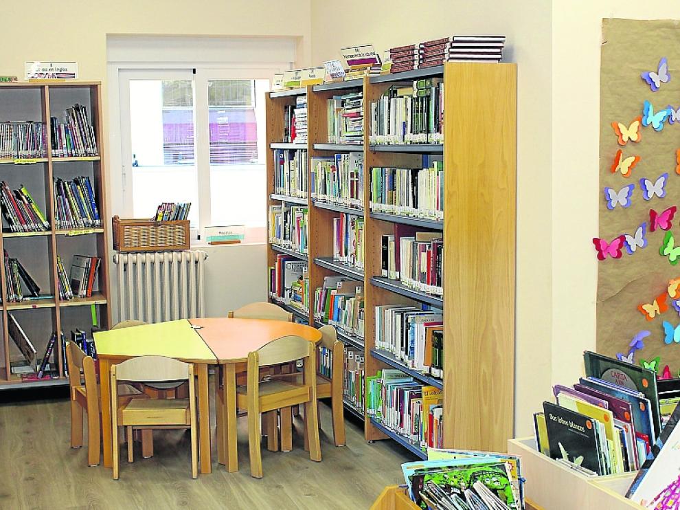 Uno de los espacios de la nueva biblioteca escolar