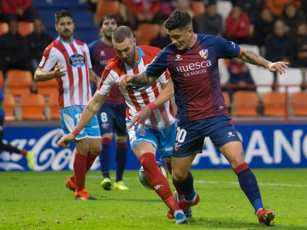 Partido entre el Lugo y la SD Huesca.