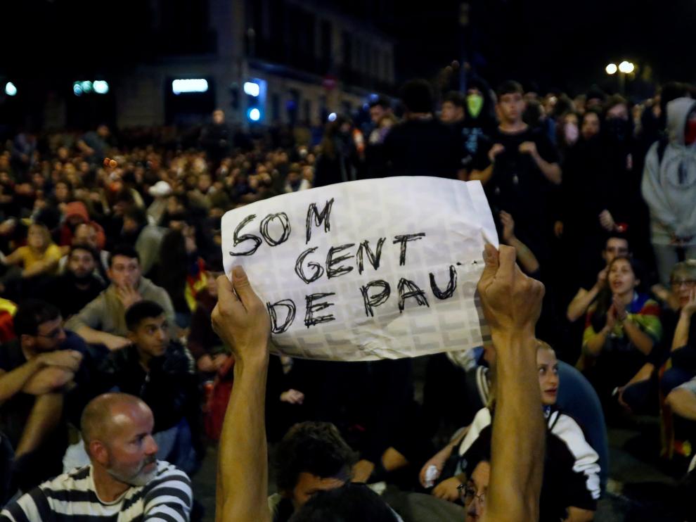 La Plataforma 'En peu de pau' ('en pie de paz').