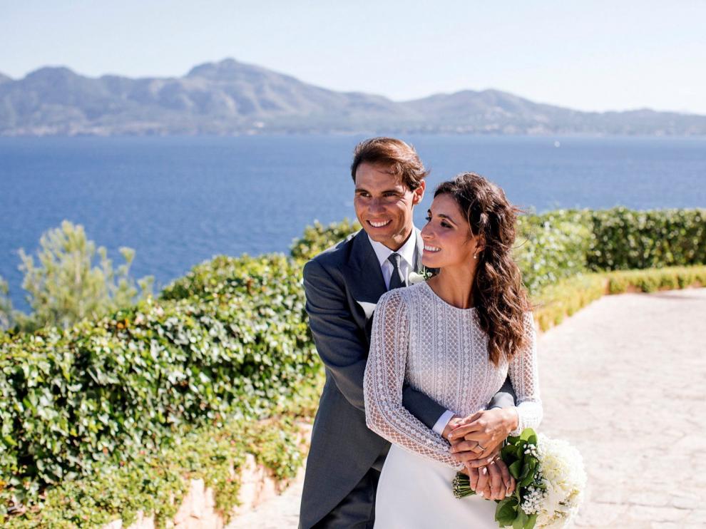 Posado de boda de Rafa Nadal y Mery Perelló