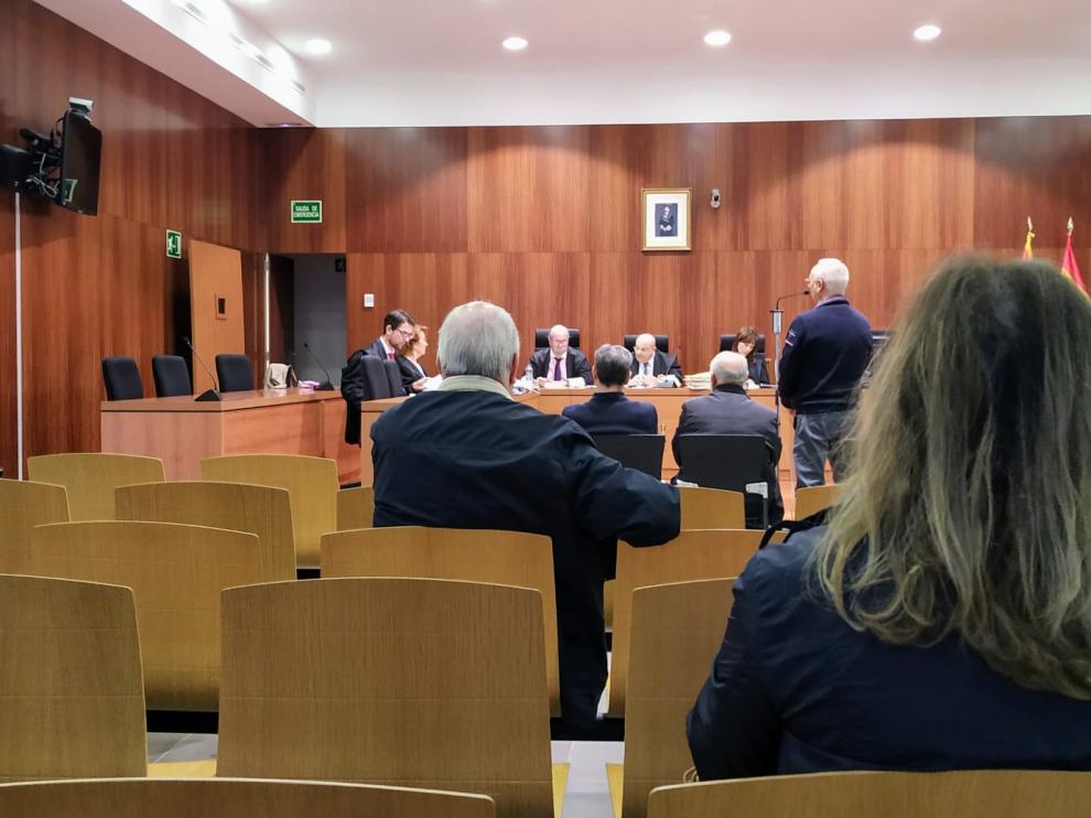 El juicio comenzó este lunes en la Audiencia de Zaragoza y continuará hoy.