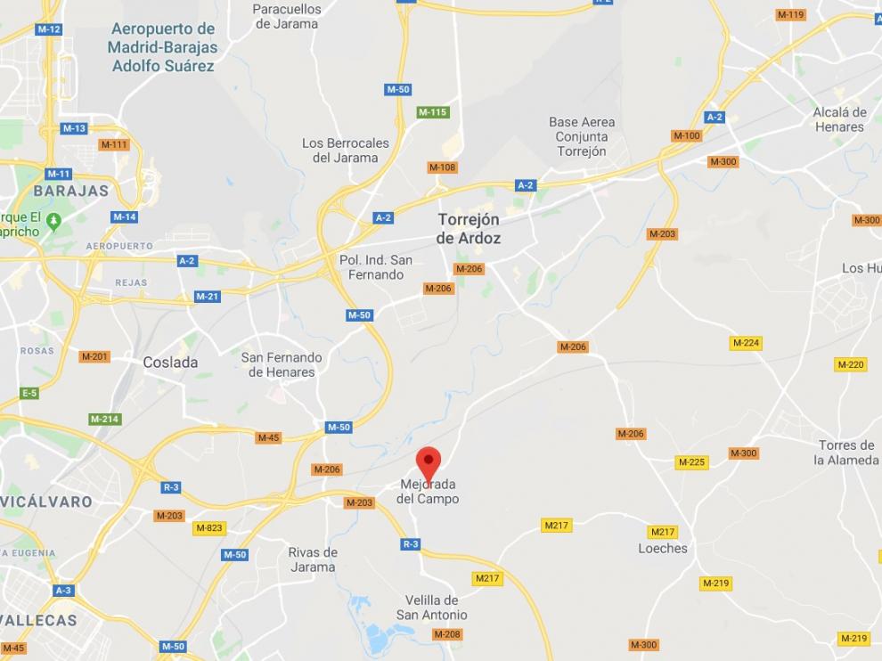 Muere un hombre en el incendio de su casa en Mejorada del Campo.