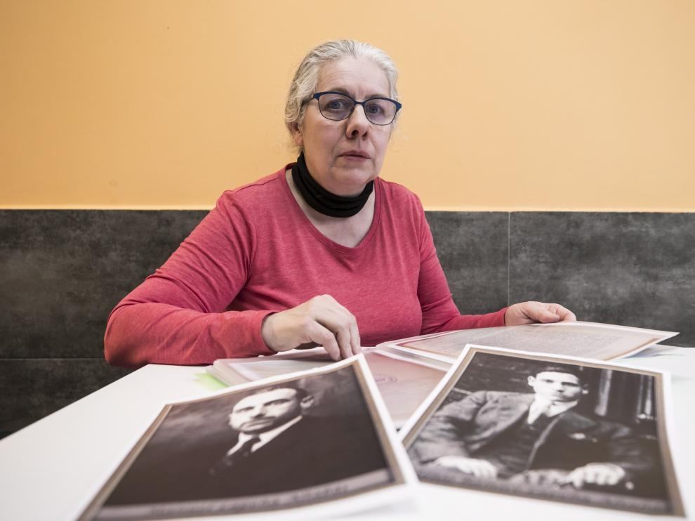 Pura Lapeña, nieta de uno de los fallecidos del valle de los Caídos, que tiene reconocido por un juez su derecho a exhumar al enterrado desde 2016
