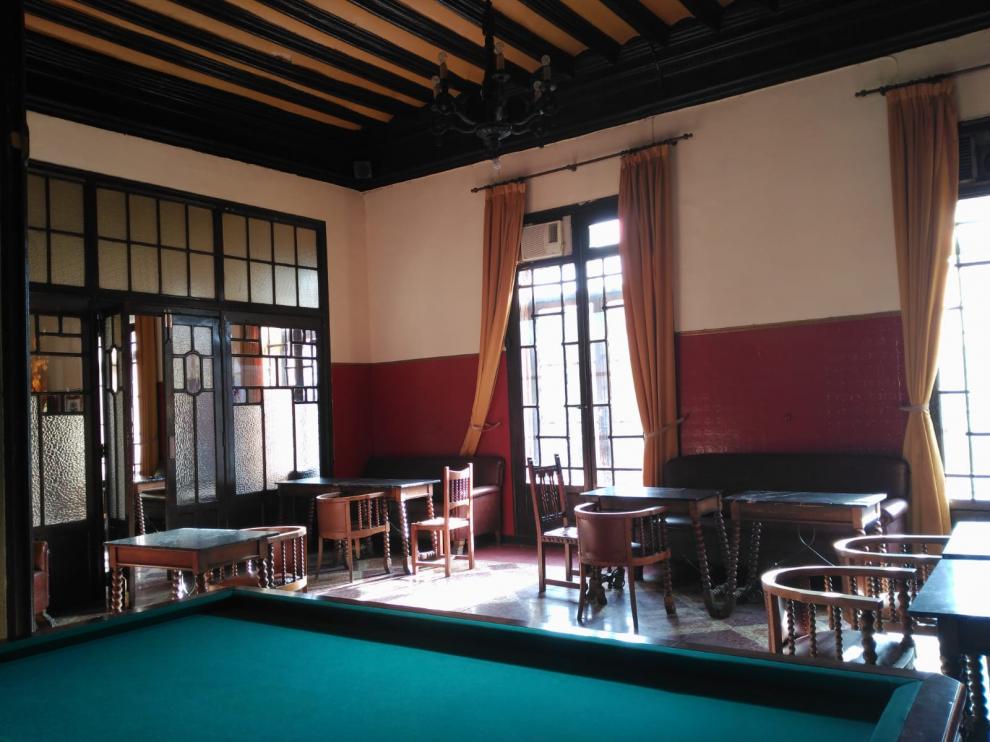 La sala del casino de Daroca es uno de los espacios del catálogo.