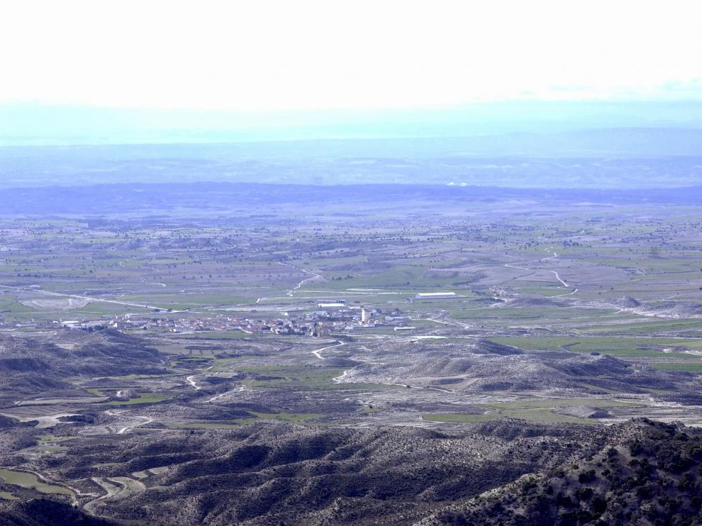 Panorámica de la Sierra de Alcubierre, en el corazón de Los Monegros.