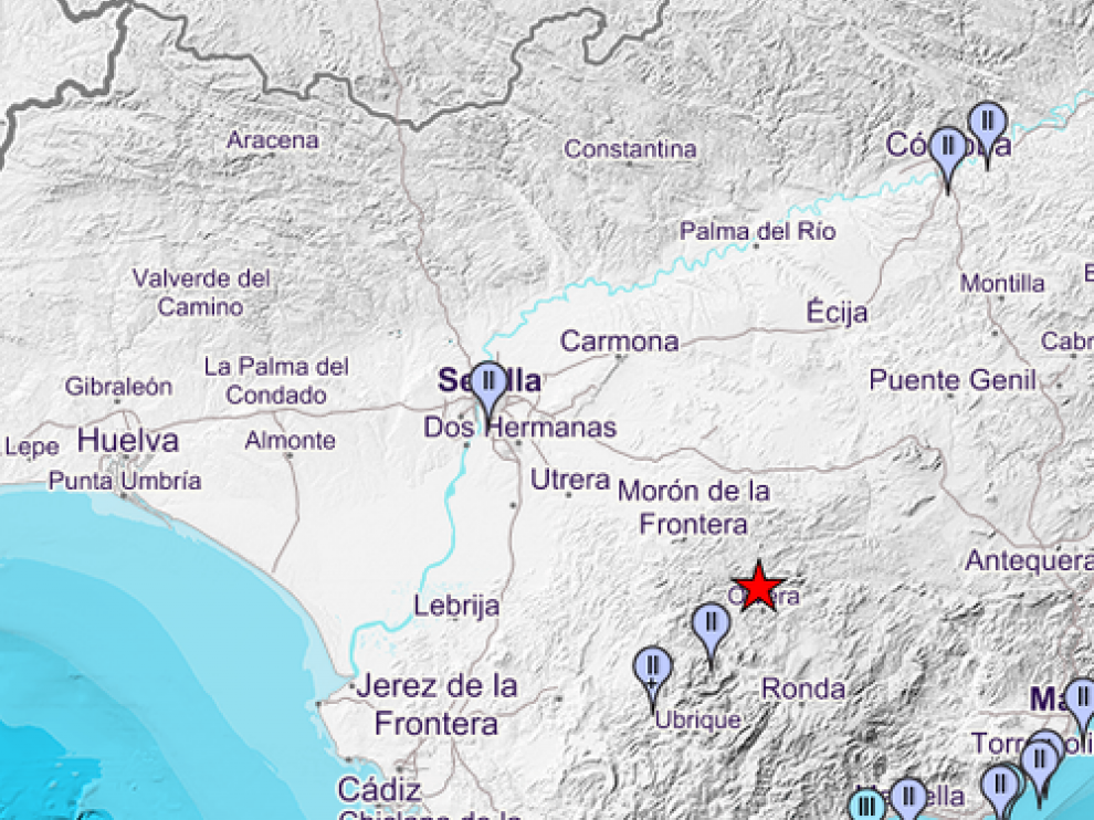 El epicentro de localizó en la localidad de Pruna