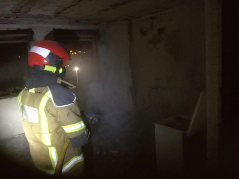 Arde un piso deshabitado en Escucha