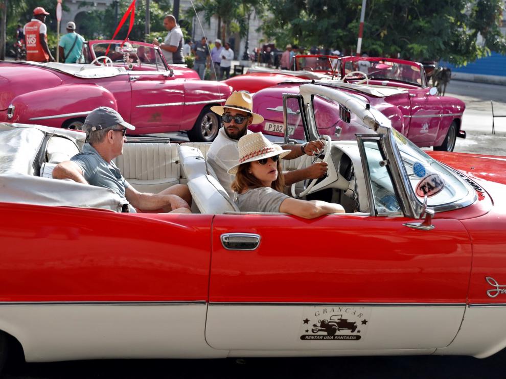 Turistas en La Habana.
