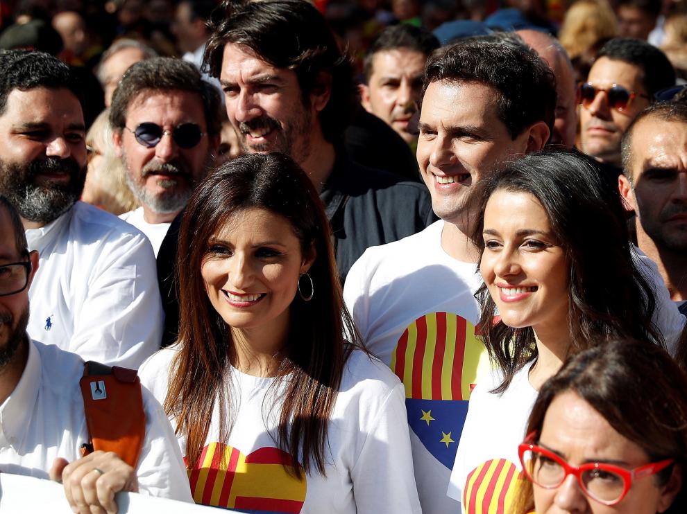 Manifestación constitucionalista en Barcelona.