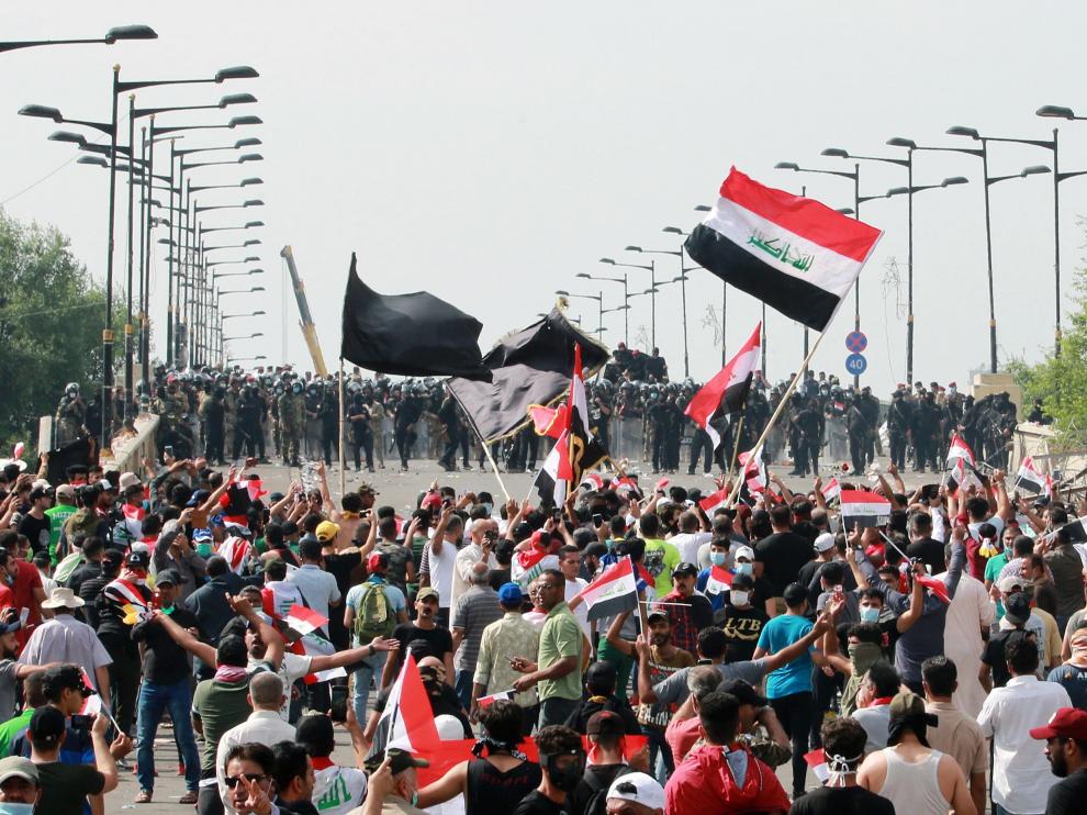 Protestas iraquíes.