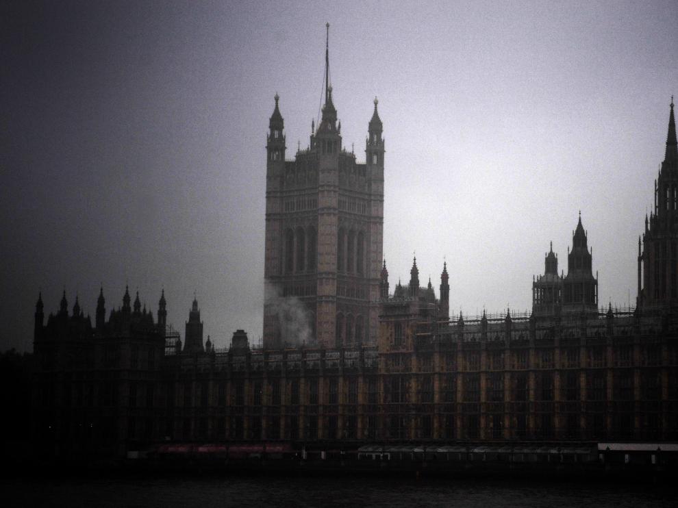 London (United Kingdom), 24/10/2019.- A general view of Parliament in London, Britain, 24 October 2019. Parliament is yet to scrutinize British Prime Minister Boris Johnson's Brexit deal and while the deal remains paused a general election looms. (Reino Unido, Londres) EFE/EPA/ANDY RAIN A general view of parliament