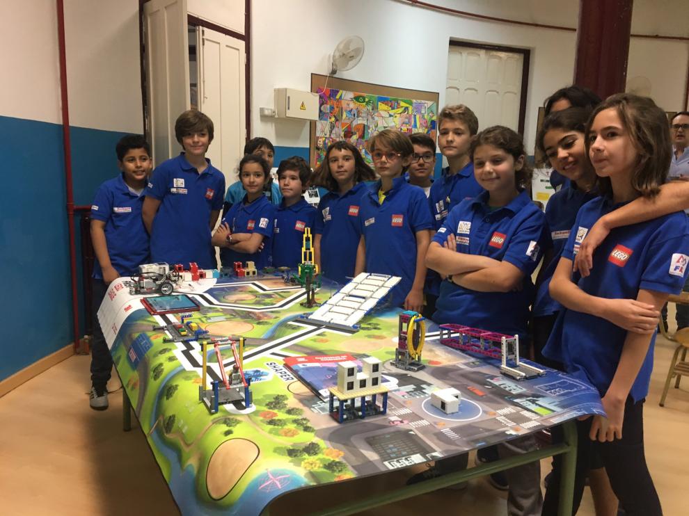 Presentación de la First Lego League en Aragón en el colegio Gascón y Marín de Zaragoza