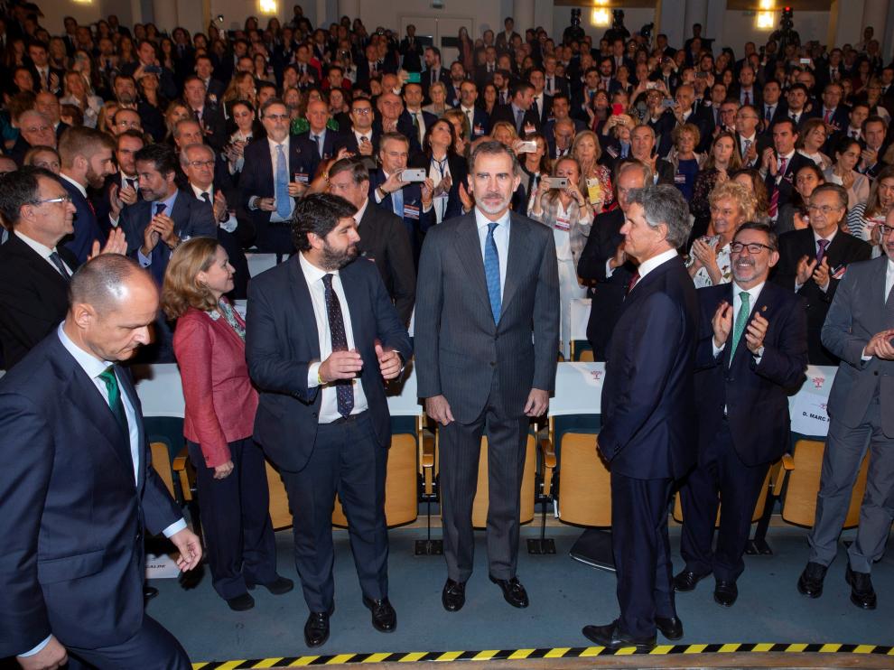 El Rey, en el Congreso de Empresa Familiar que se celebra en Murcia.