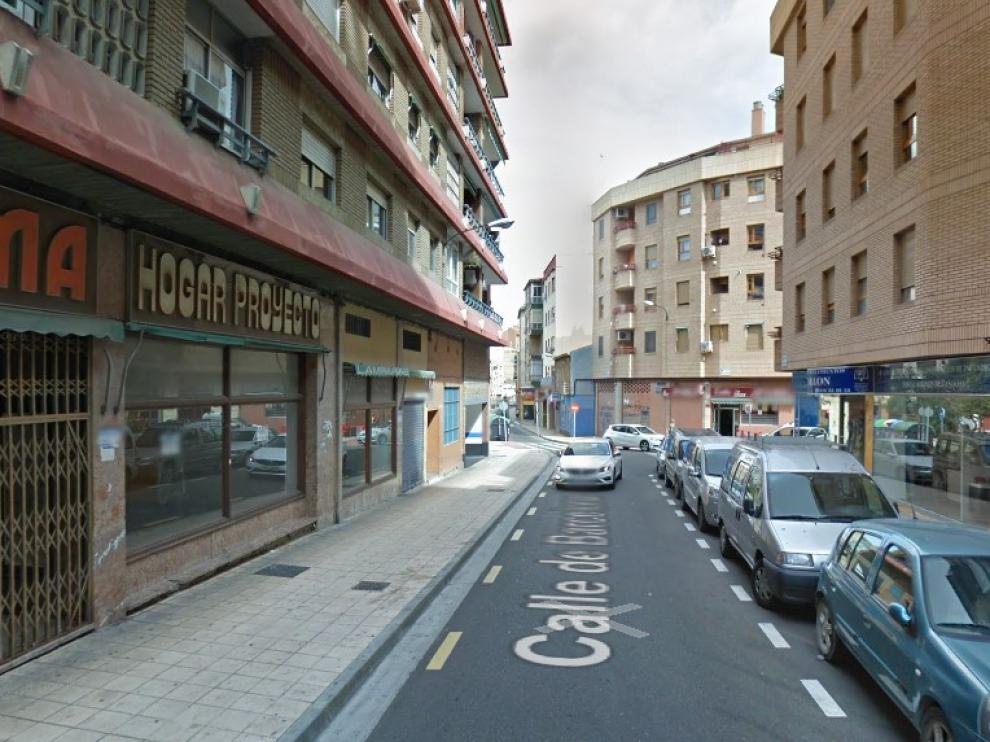 Calle de Barcelona de Zaragoza, donde se produjo la detención de la pareja.