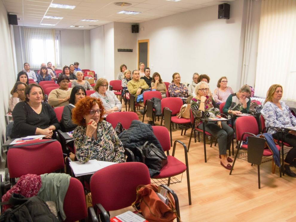 Asamblea realizada para presentar la campaña en Comisiones Obreras Aragón