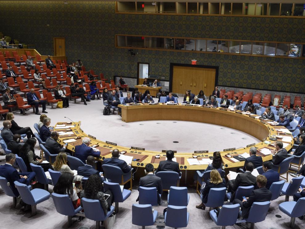Pleno del Consejo de Seguridad en la sede de Naciones Unidad en Nueva York.