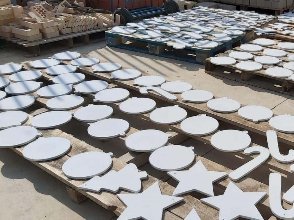 Piezas de madera que han elaborado los integrantes de la Escuela Taller.