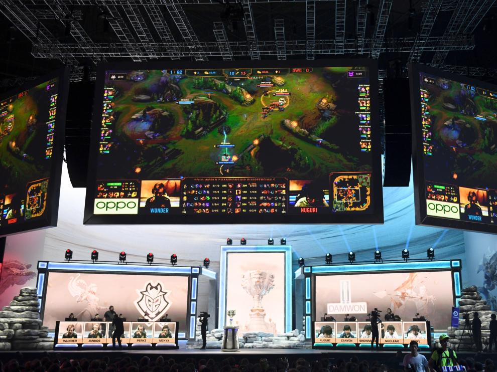 Imagen del Mundial de 'League of Legends', cuyas eliminatorias se están jugando en Madrid.
