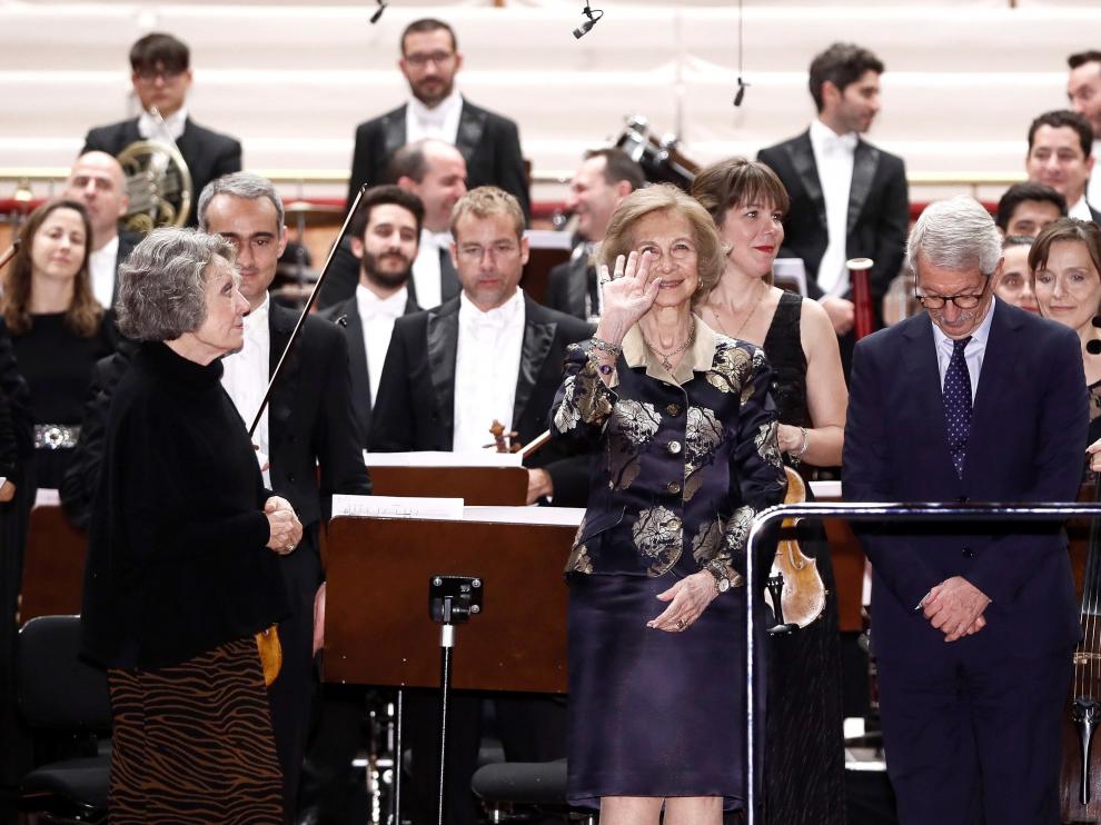 La Reina emérita, doña Sofía, en un concierto el pasado 17 de octubre.