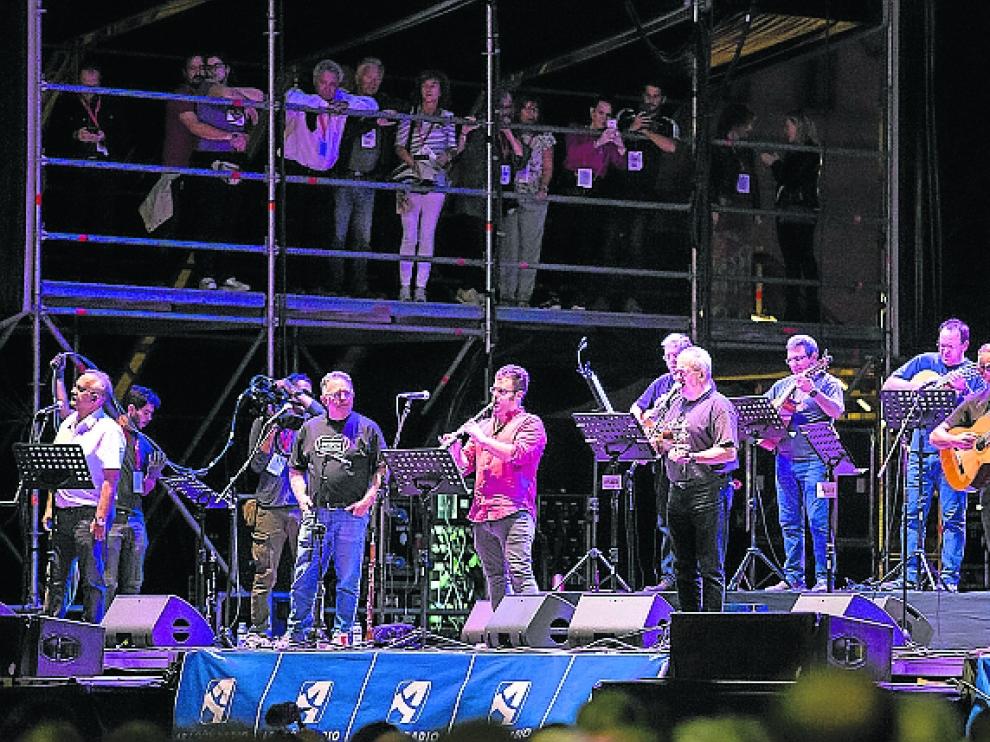 Concierto de la Ronda de Boltaña en pasadas Fiestas del Pilar.