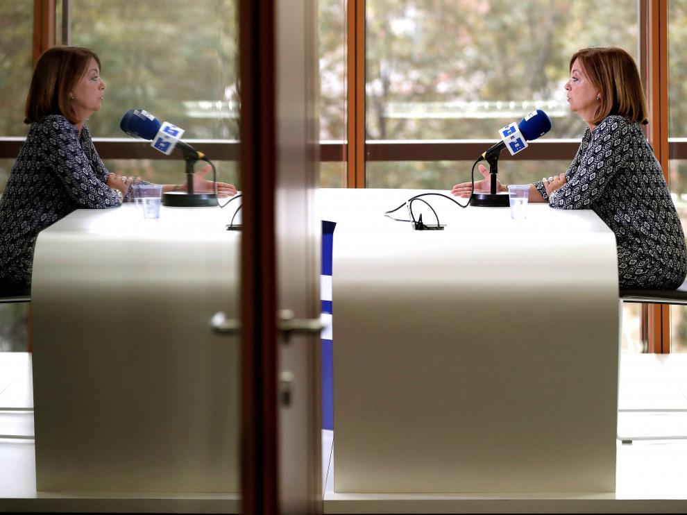 La exconsejera de Puigdemont, Meritxell Borrás, en una entrevista.