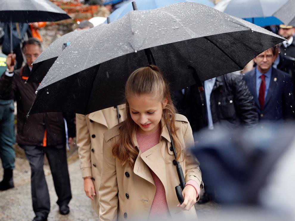 La princesa Leonor, en una reciente visita a Asturias.