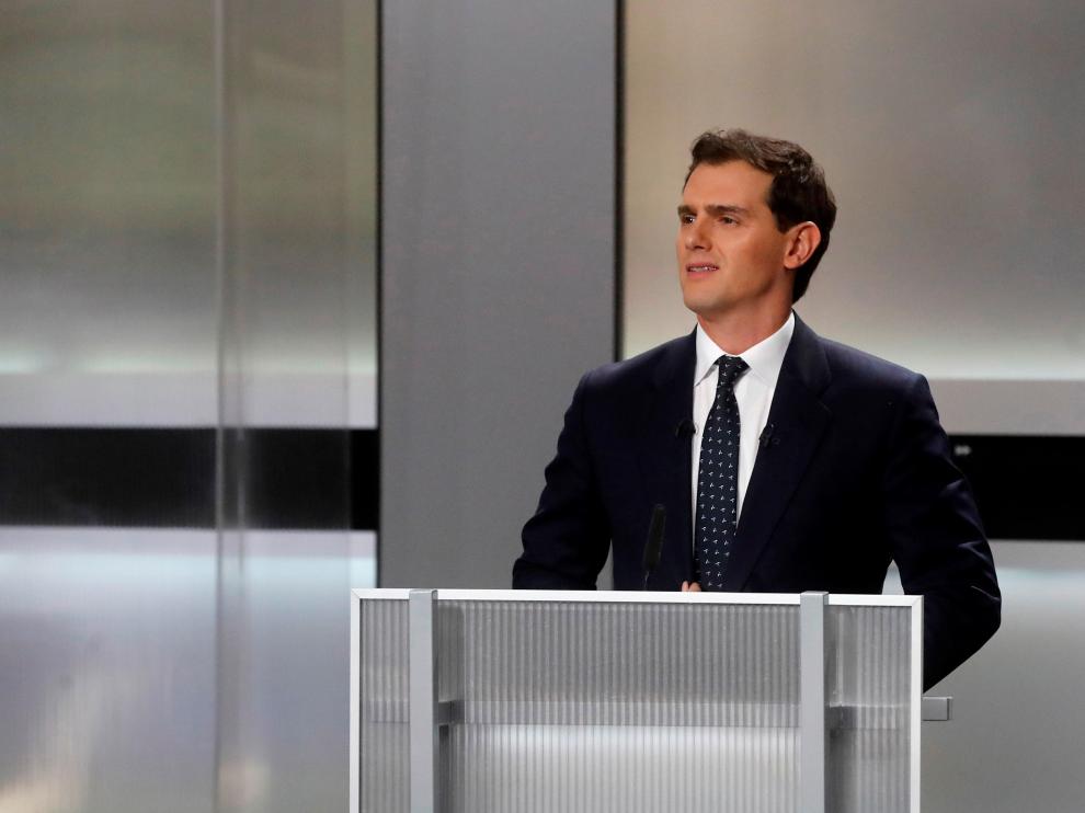 El candidato de Ciudadanos Albert Rivera, en el debate electoral 2019