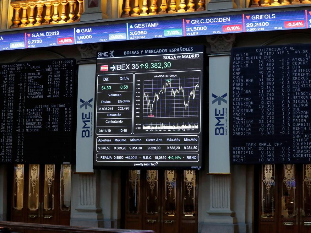 Una imagen del Ibex35 este lunes.