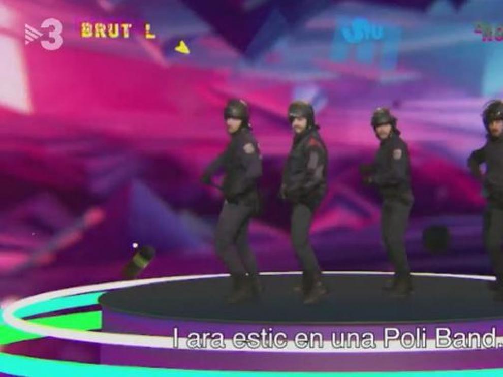 Imagen del gag emitido en el programa de TV3 'Polónia'.