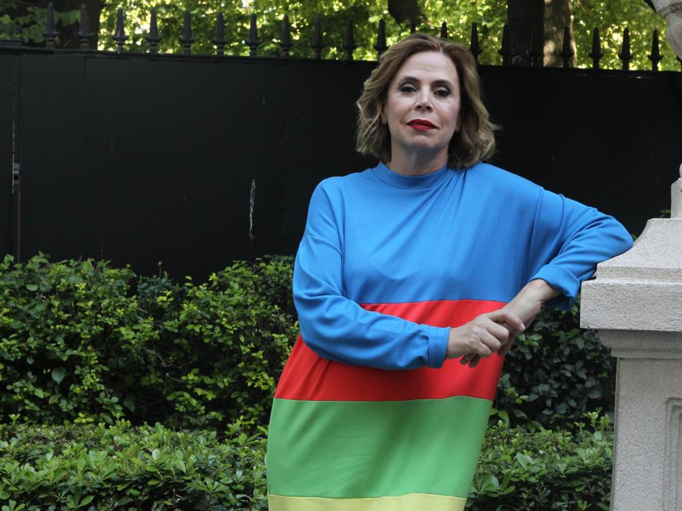 La diseñadora española Ágatha Ruiz de la Prada posa este martes, en Buenos Aires (Argentina)