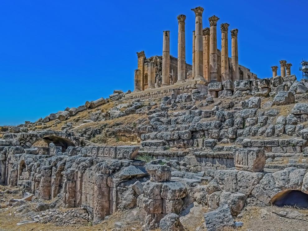 Ruinas de Gerasa en Jordania