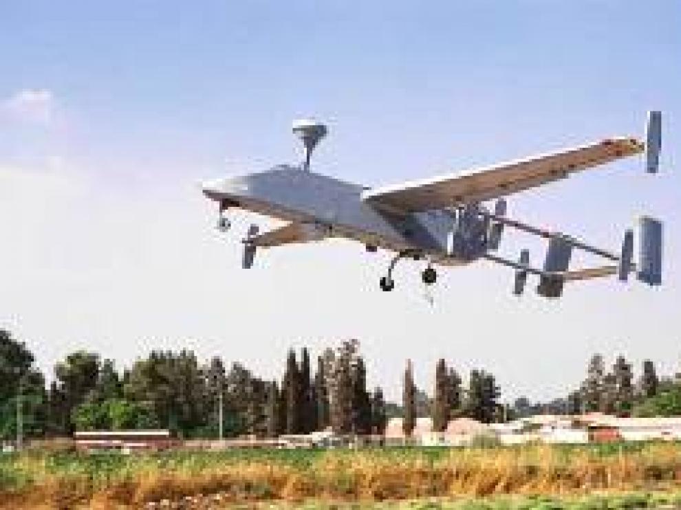 Un dron Seacher MK-IIJ del Ejército de Tierra, que se utilizó en Afganistán, e interviene por primera vez en las maniobras de San Gregorio