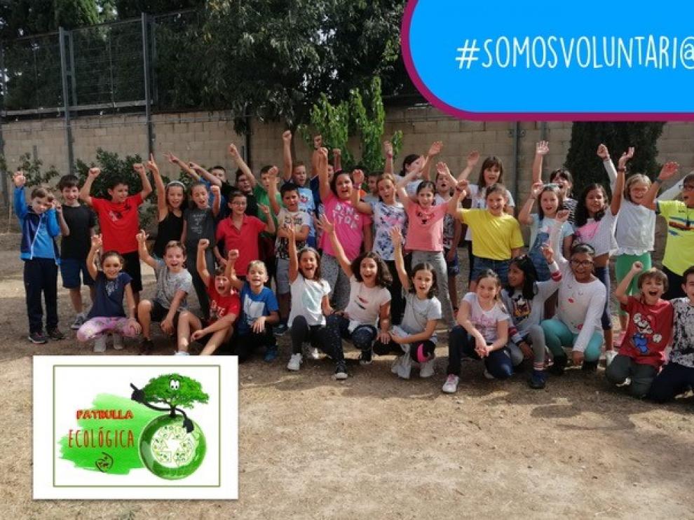 Los alumnos trabajan en el proyecto educativo '#somosvoluntari@s'