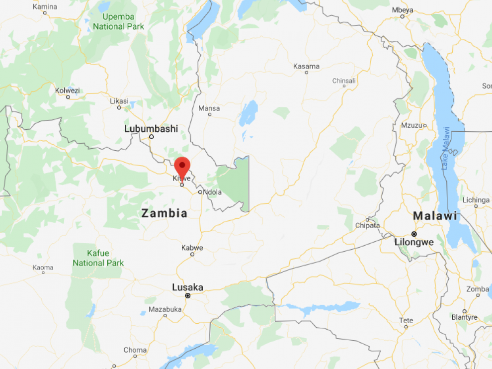 Los hechos sucedieron en la localidad de Kitwe, ubicada en el oeste de Zambia.