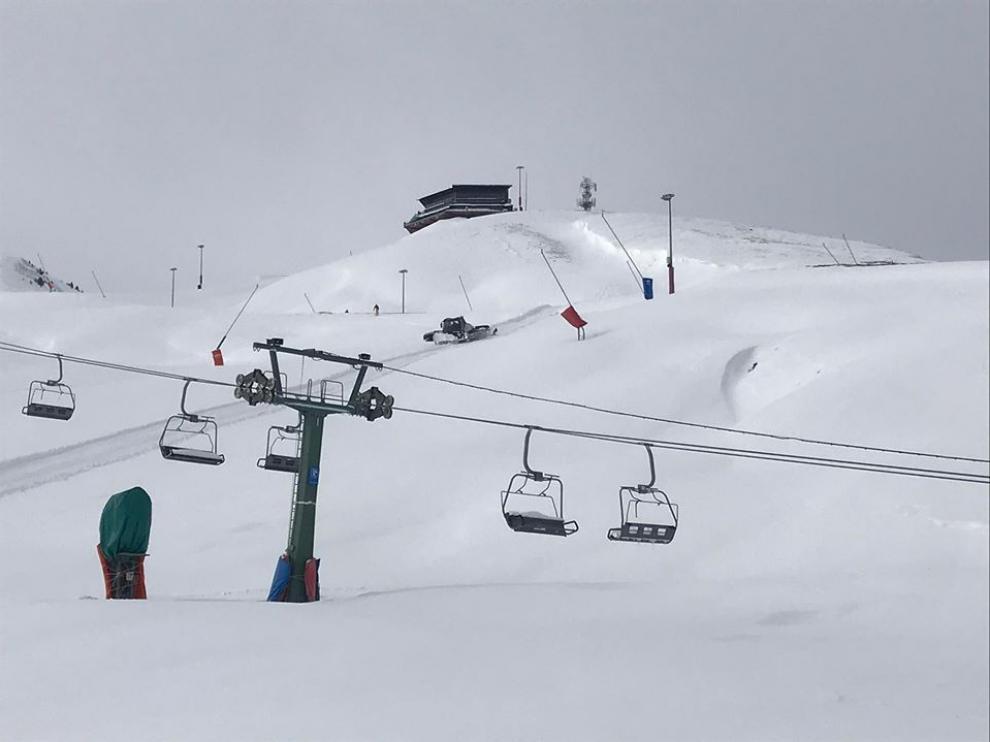 Aspecto que presenta la estación de Formigal-Panticosa este fin de semana.